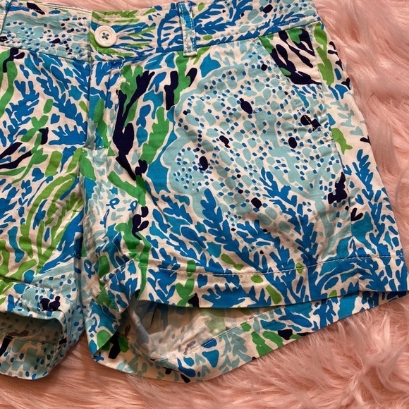 Lilly Pulitzer The Callahan Shorts in Let’s Cha Cha Blue sz 2 - Picture 7 of 11